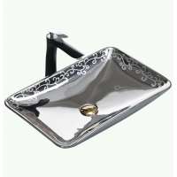 High quality new design lavabo wash basin ceramic sanitary ware rectangle bathroom sink